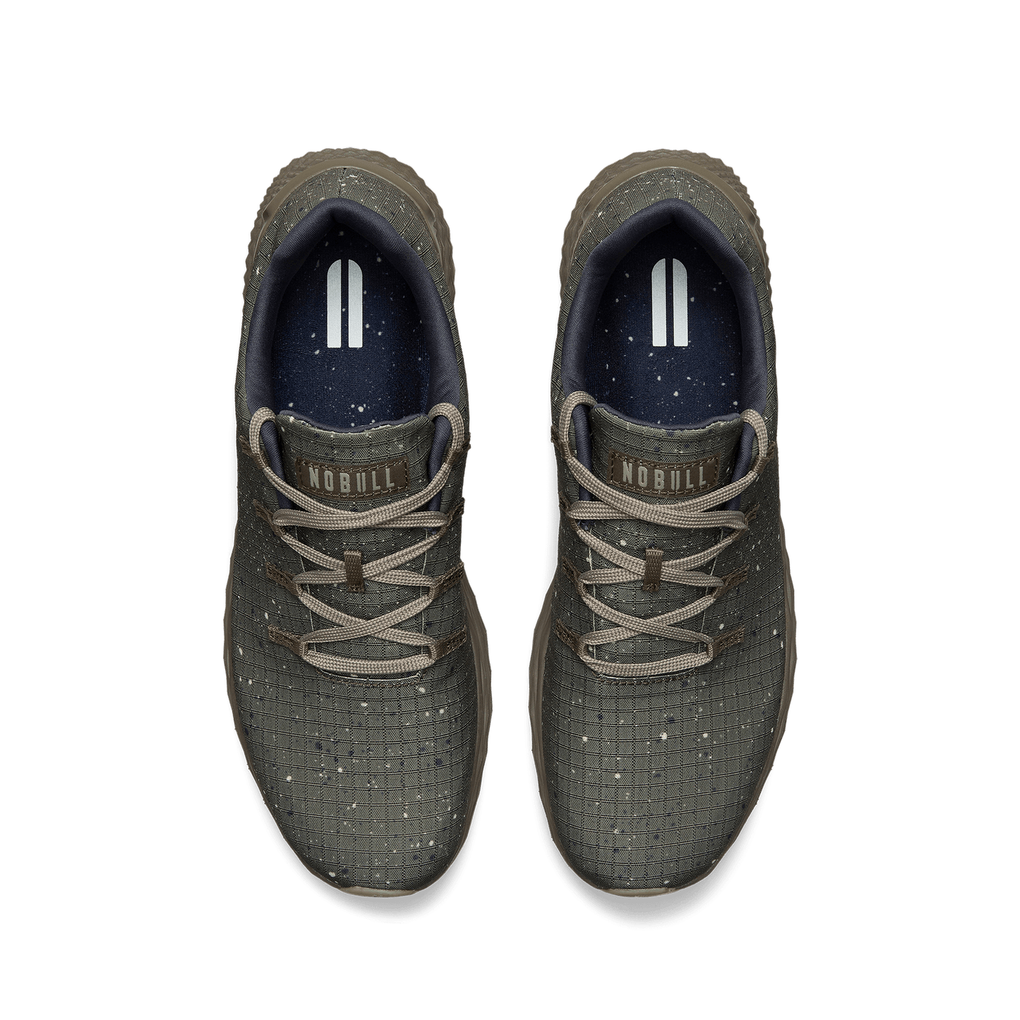 Taupe Speckle Allday Ripstop Shoes Above Angle.