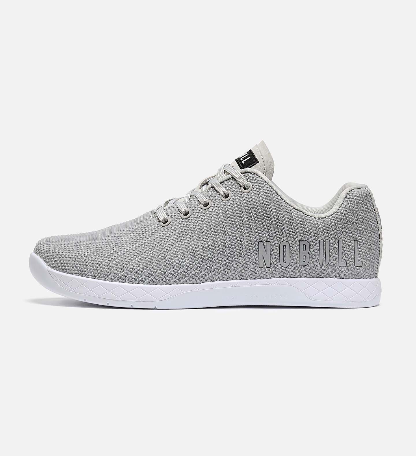 No bull grey canvas fashion trainer