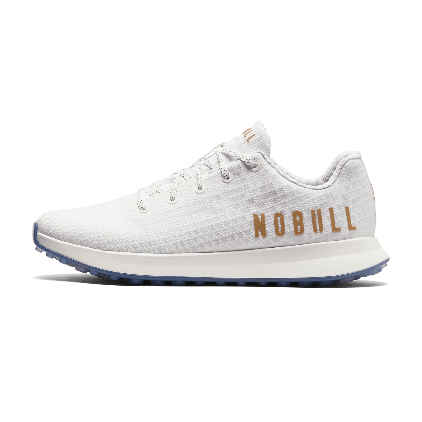 Men's Stadium White Ripstop Golf Shoes Side Angle