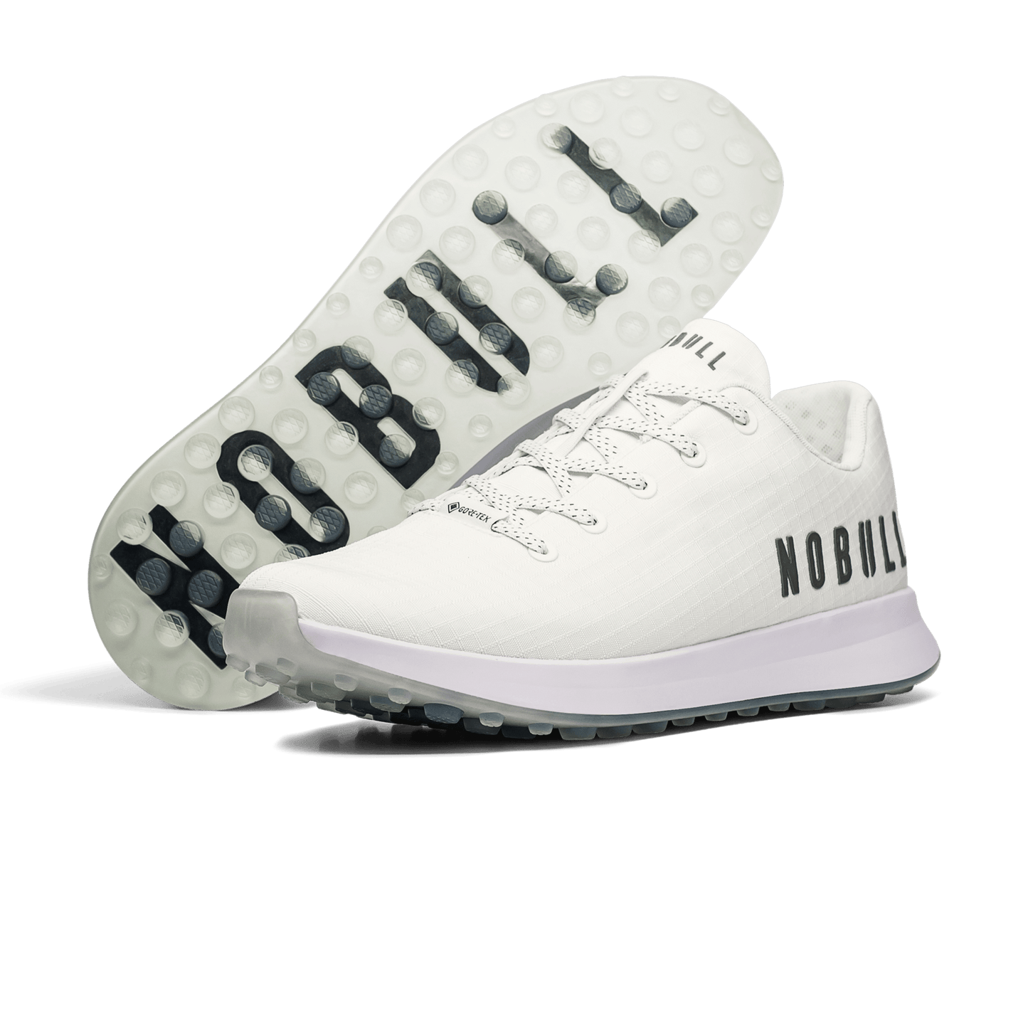 Women's White GORE-TEX Ripstop Golf Shoes Angled