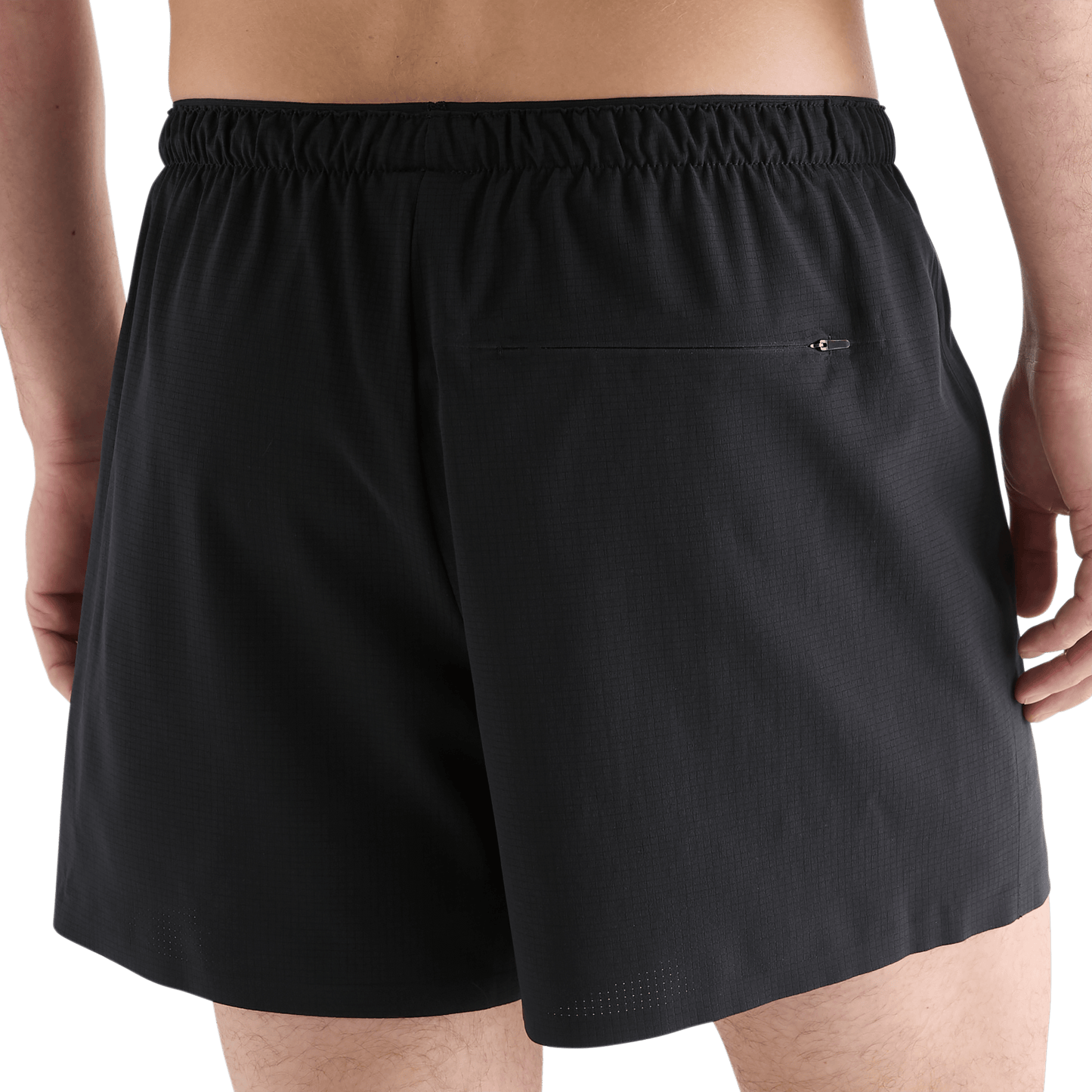 Men's Black Light Lined Short 5" Back Angle