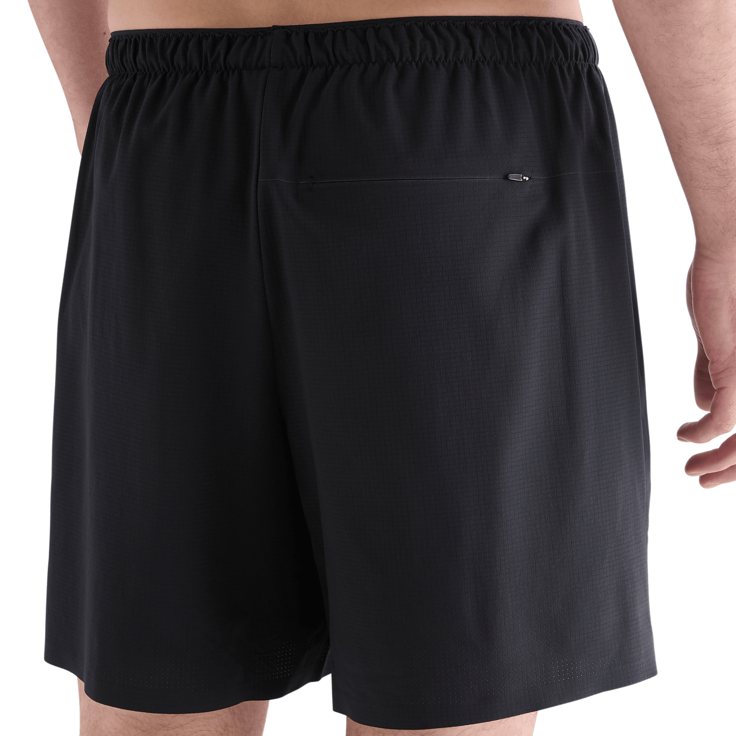Men's Black Light Lined Short 7" Back Angle