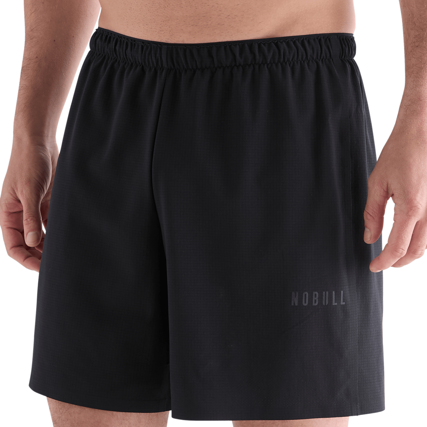 Men's Black Light Lined Short 7" Front Angle