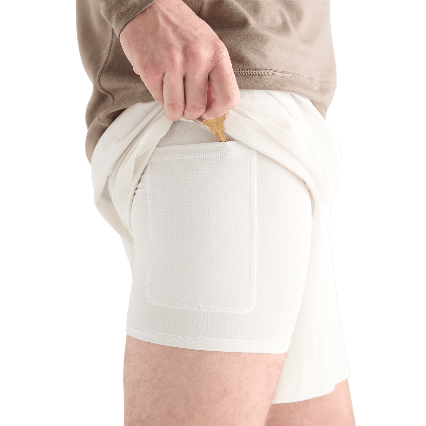 Men's Vapor Light Lined Short 7" Side Pocket Angle