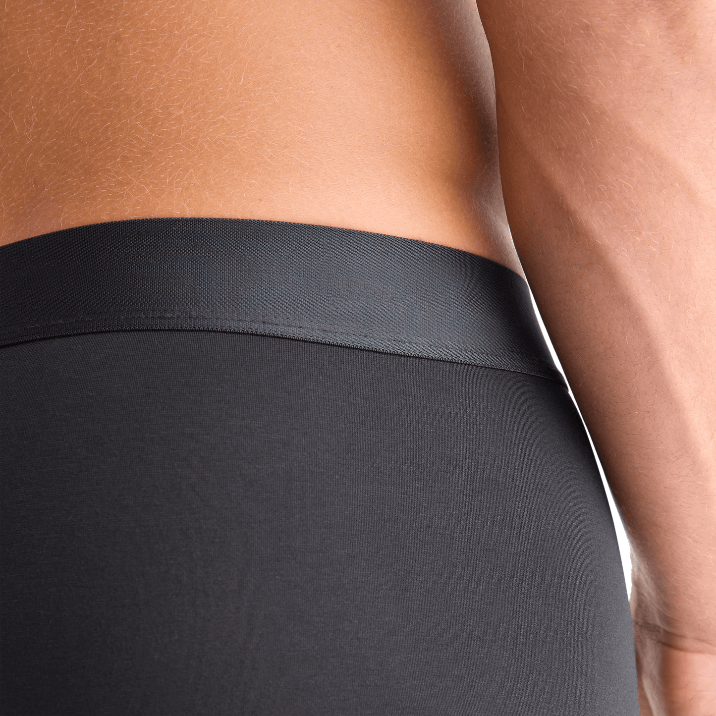 Men's Black Allday Boxer Brief 5" Waistband Angle