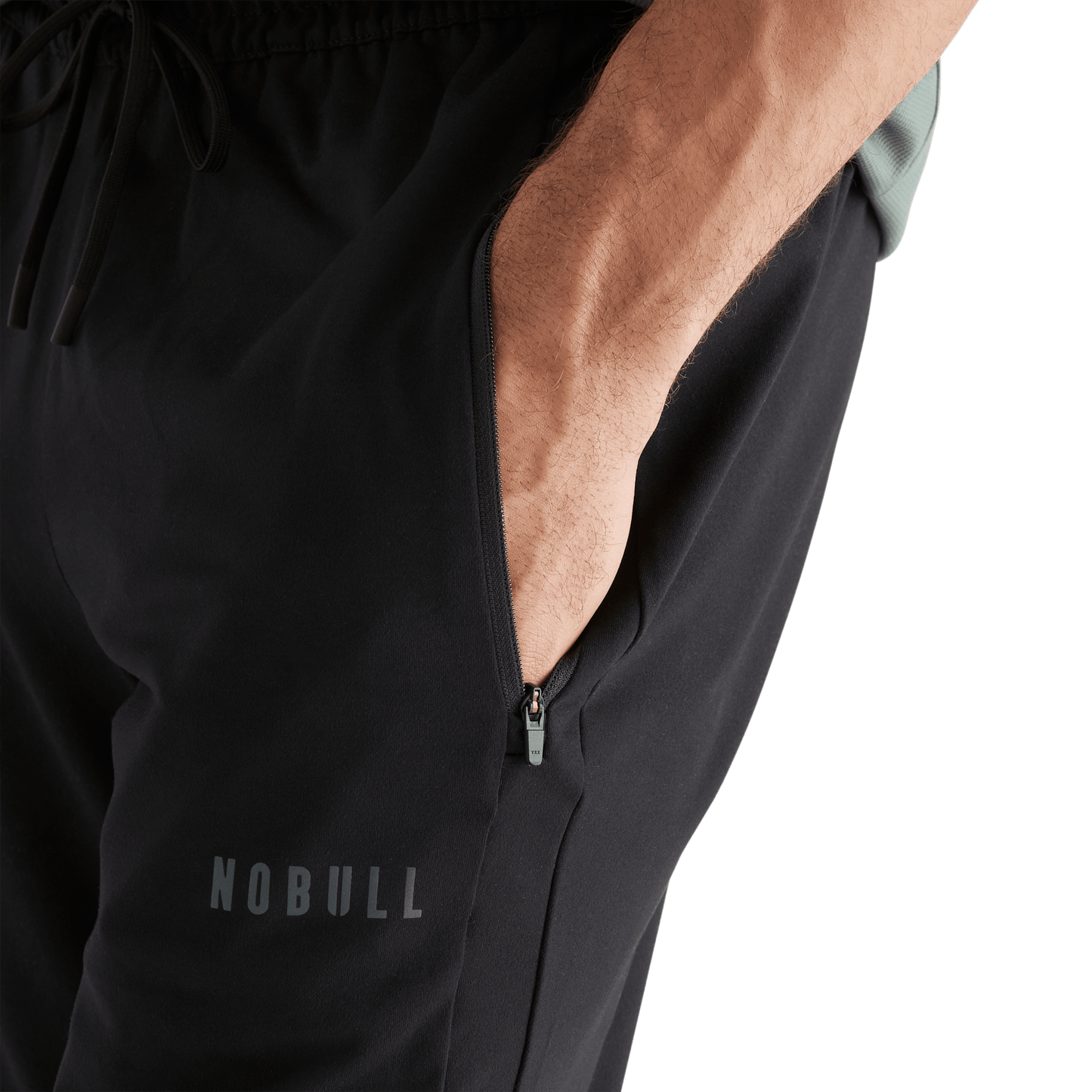 Men's Black Jogger Pocket Angle