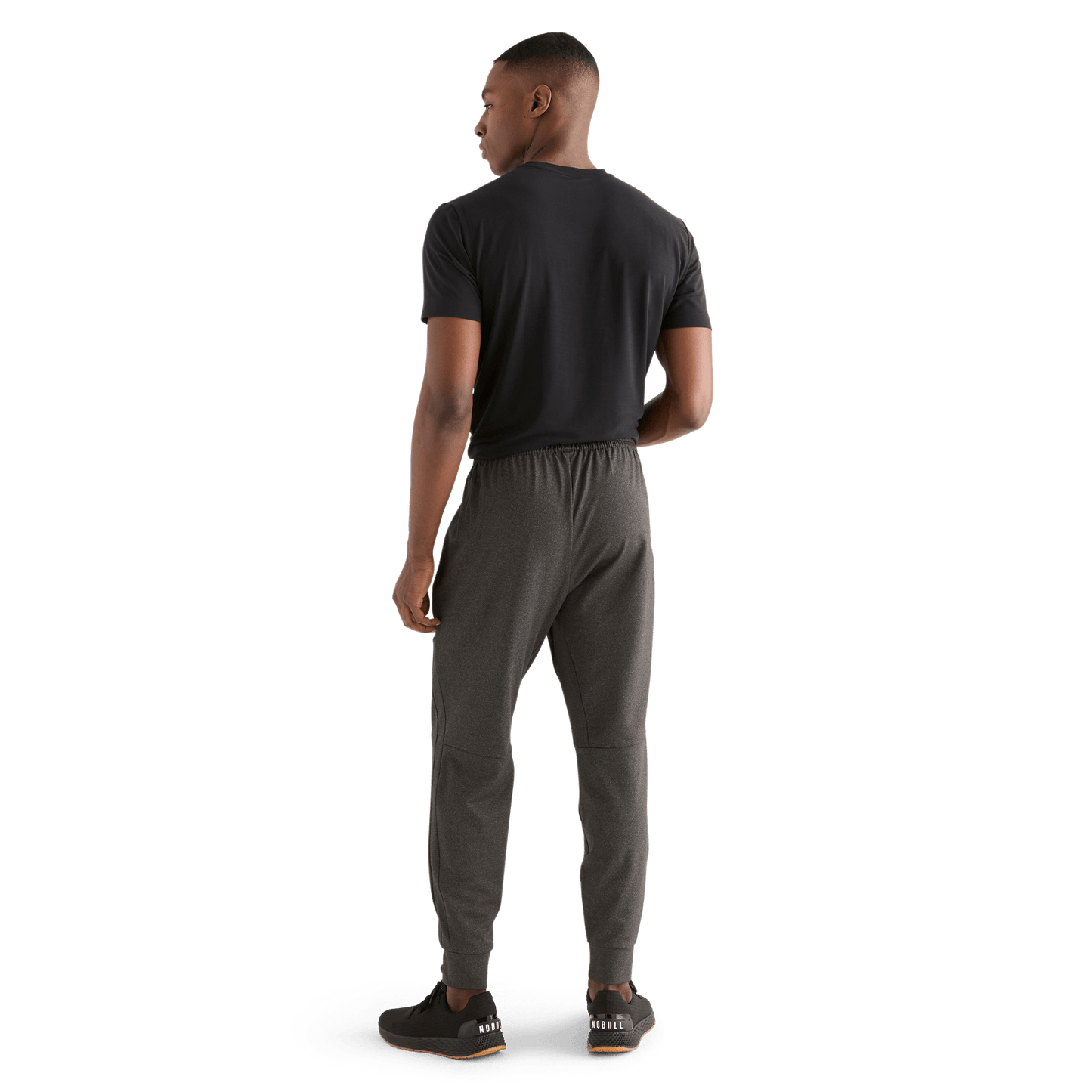 Men's Charcoal Jogger Back Full Body Angle