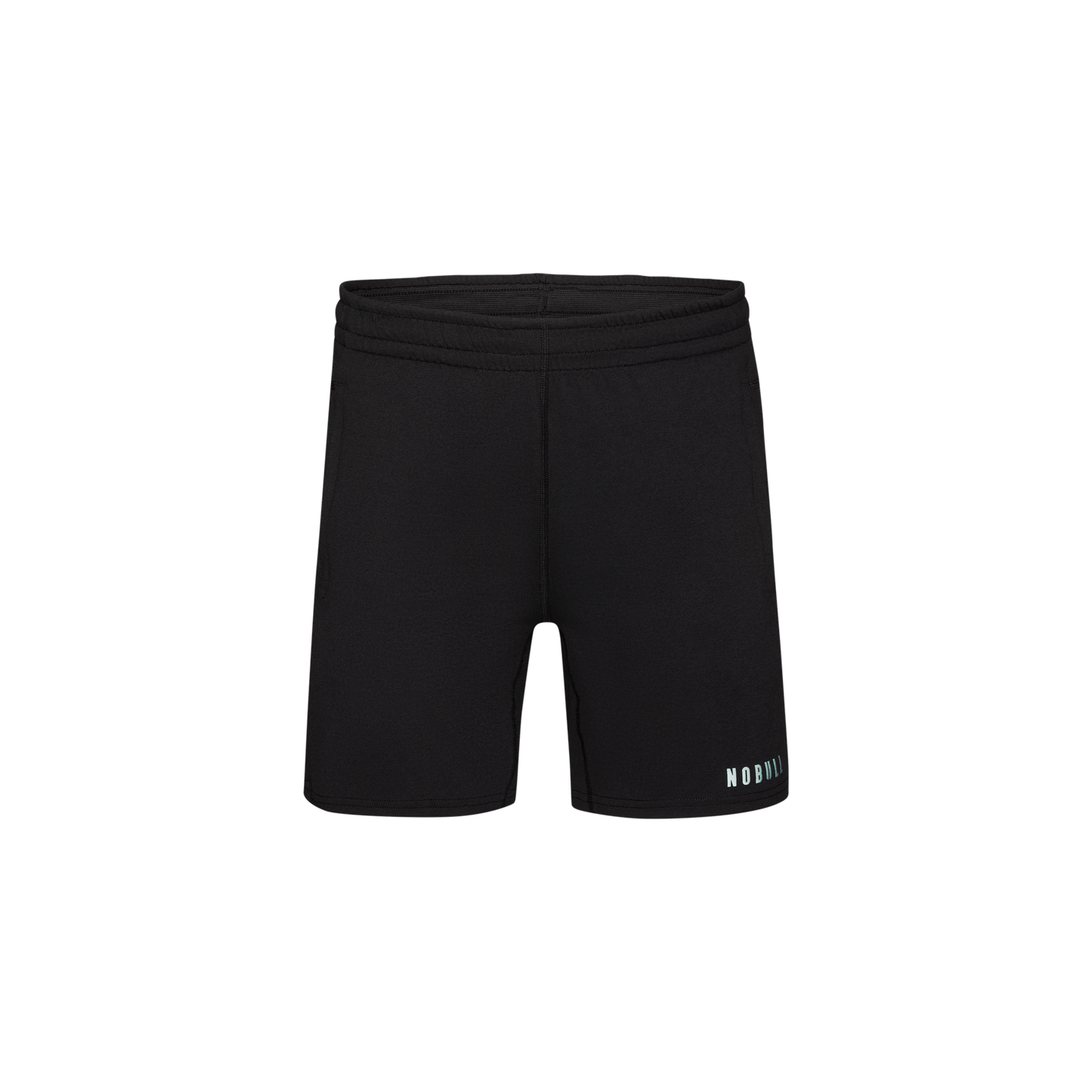 Men's Black Lightweight Knit Short 7" Silhouette Angle
