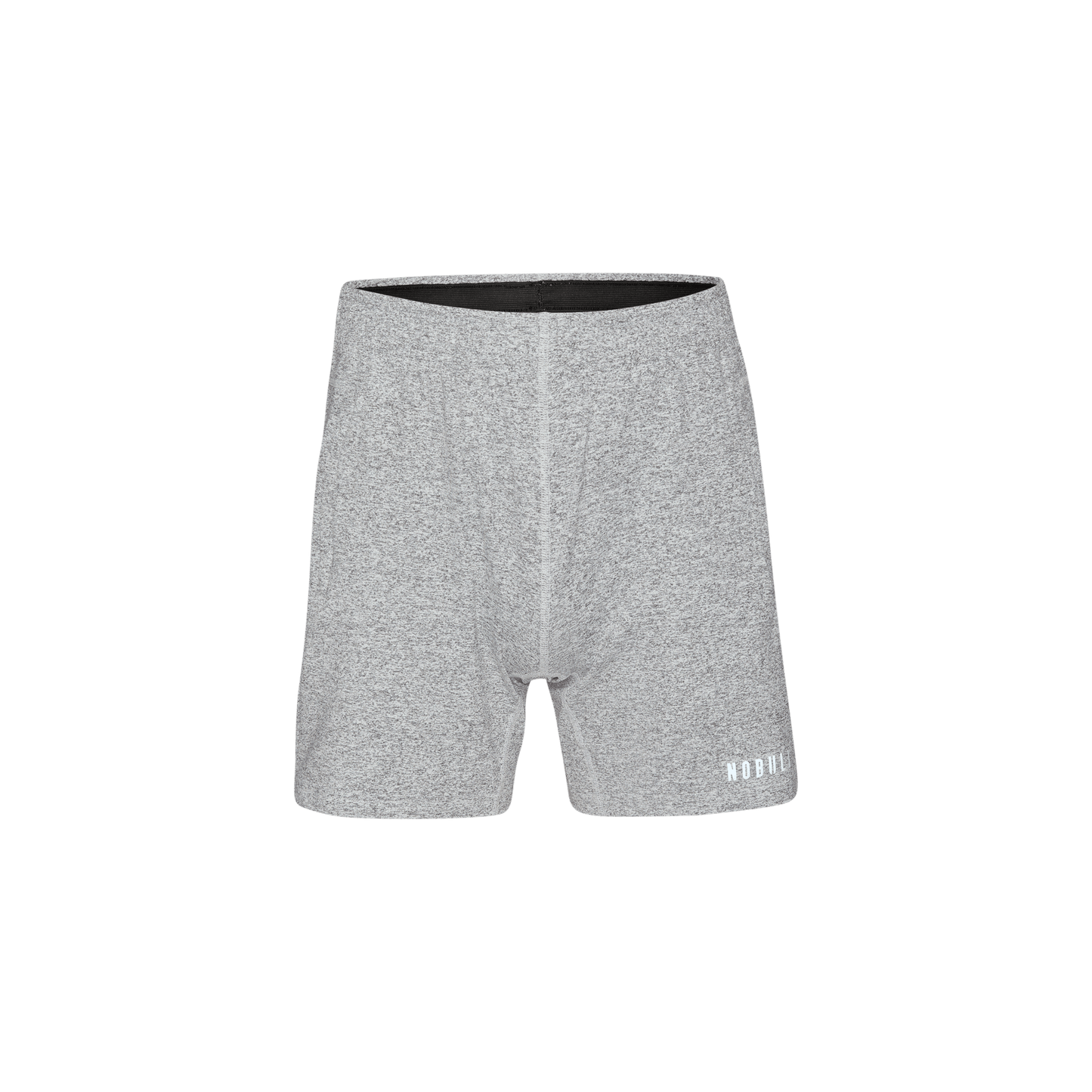 Men's White Heather Lightweight Knit Short 7" Silhouette Angle