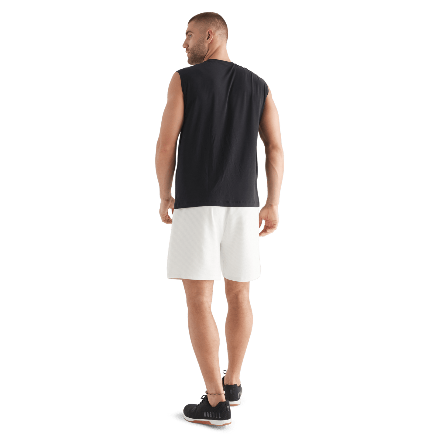 Men's Vapor Textured Knit Short 7" Back Full Body Angle