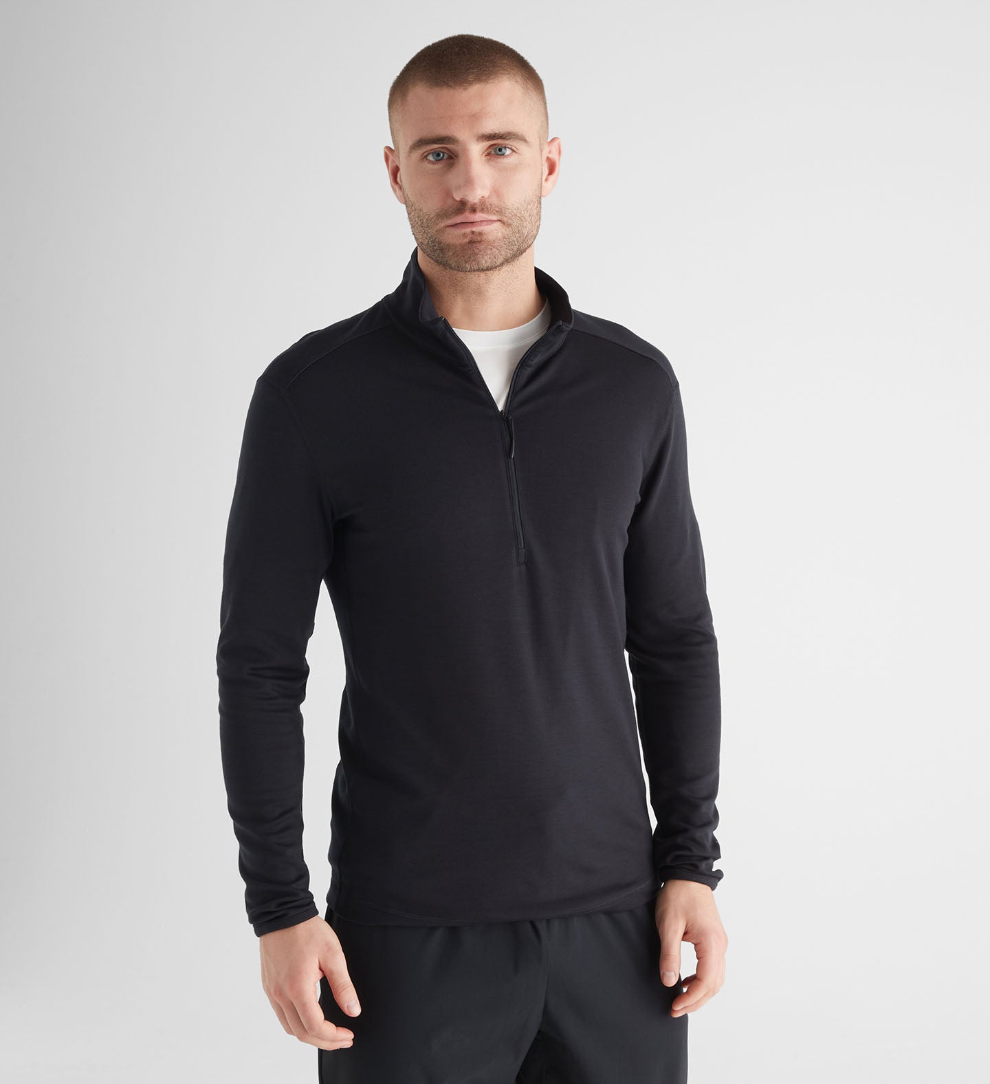 Merino Wool Lightweight Half Zip Pullover for Women