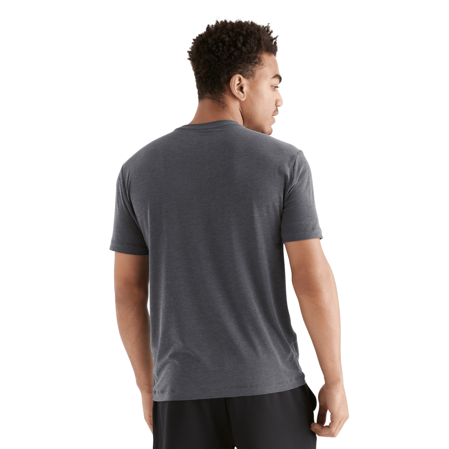 Men's Charcoal NOBULL Tee Back Angle
