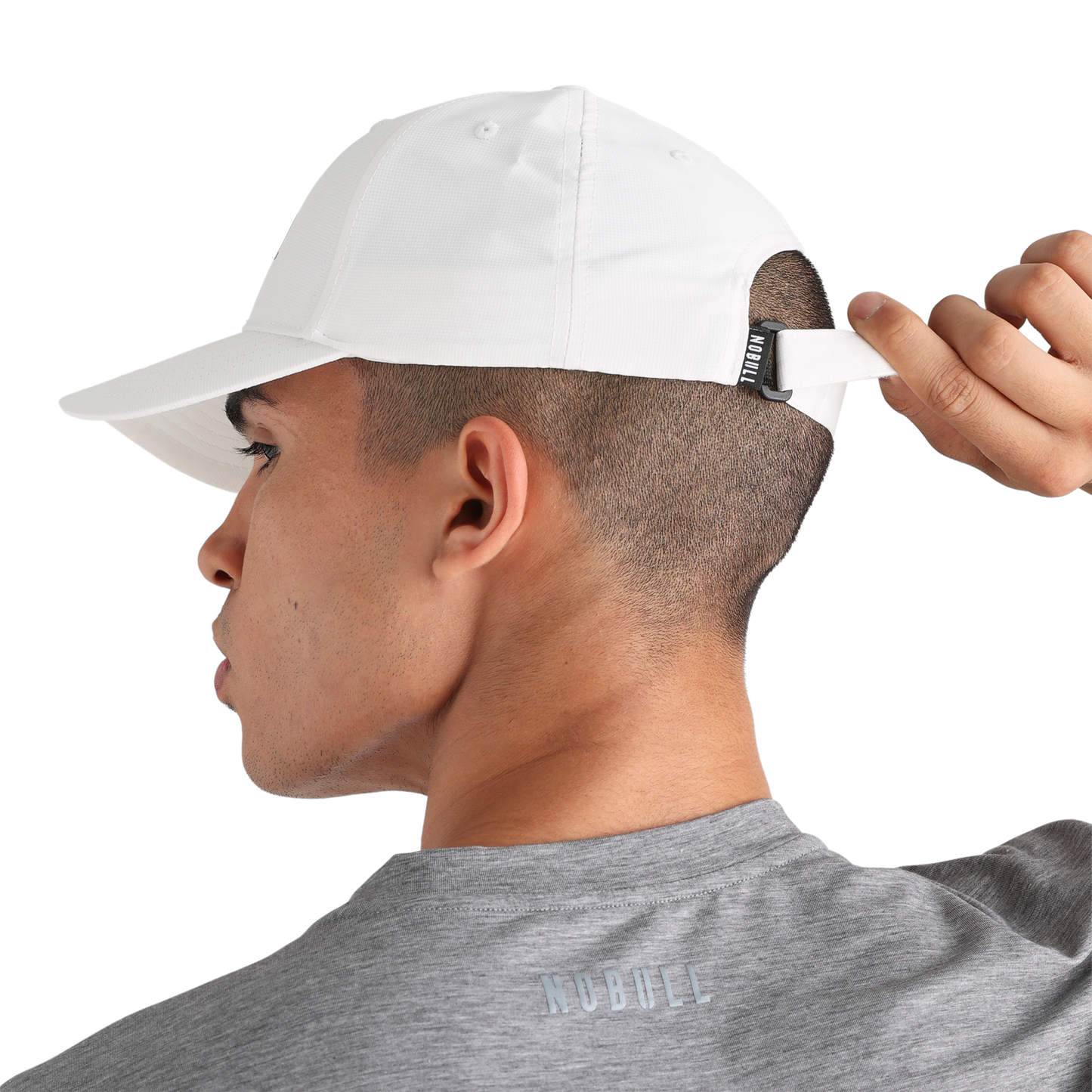 NOBULL Bright White Performance Hat Back Angle