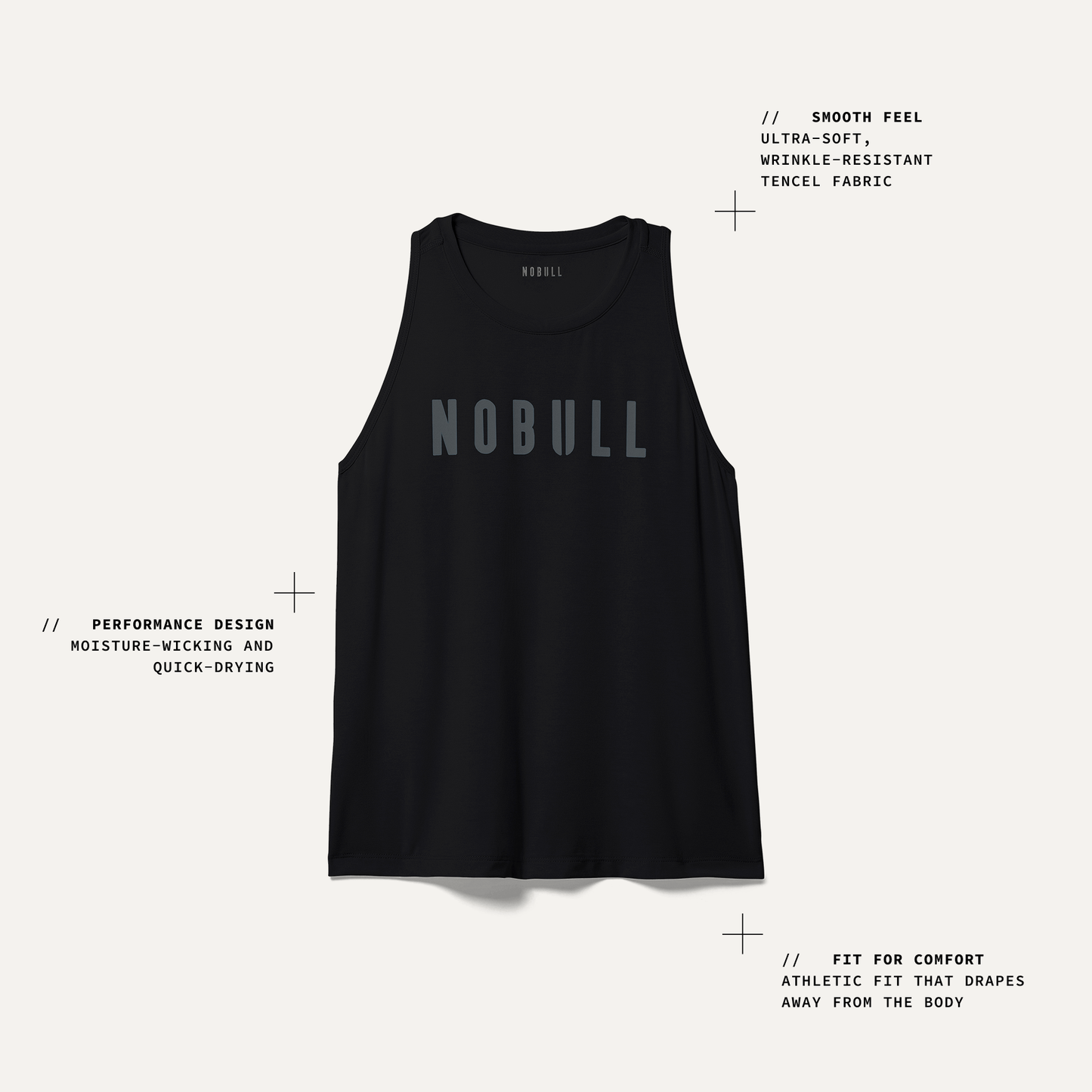PDP Info Callout Women's High-Neck Tank.