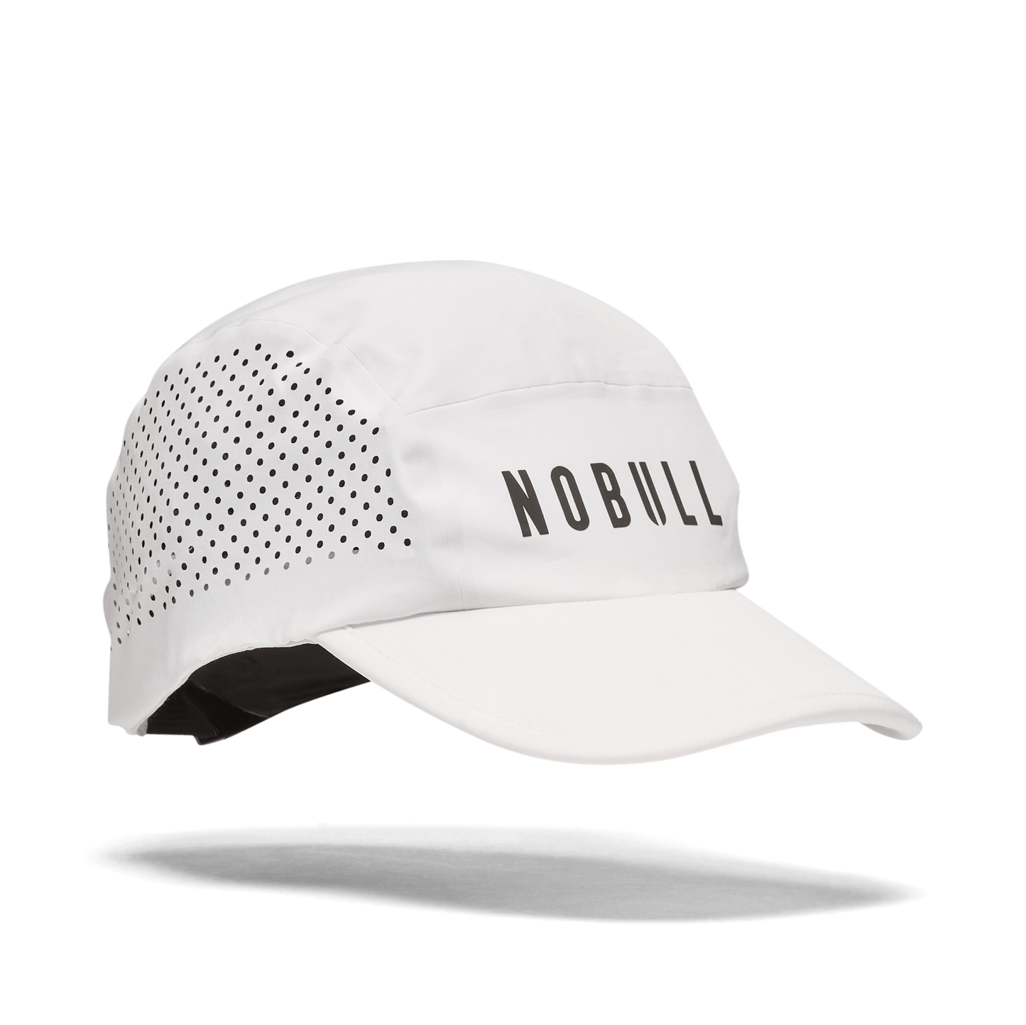 White Running Hat Front Silhouette Angle