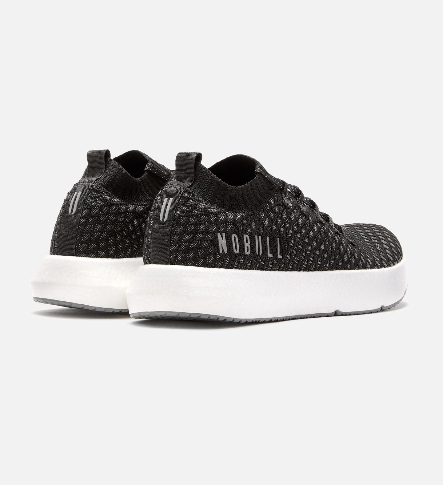Women's Black Drive Knit Shoes Back Side Angle