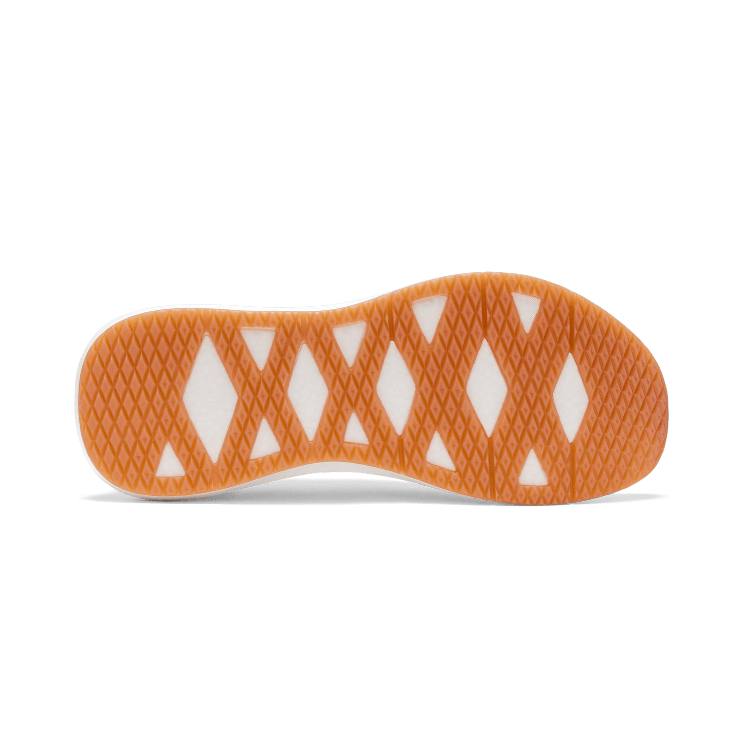 Men's White Drive Knit Shoes Bottom Angle