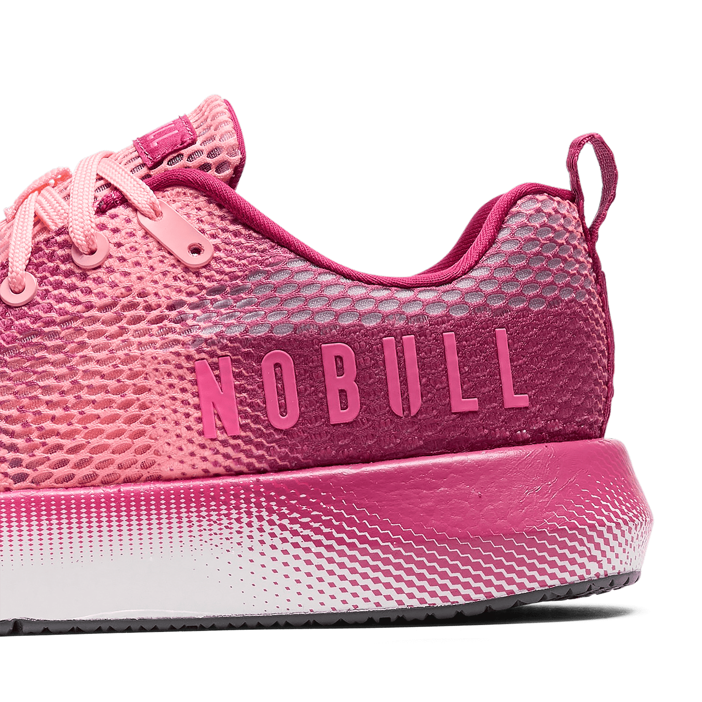 Bright Berry Energy Drive Mesh Shoe Logo Detail Angle.