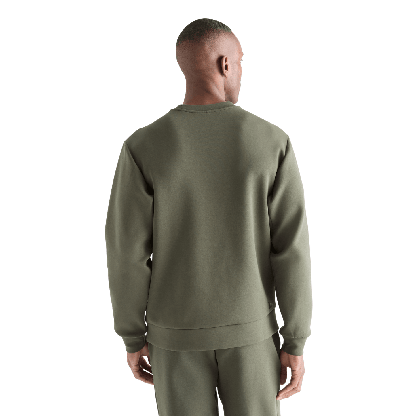 Men's Dark Army Allday Elements Crew Back Angle