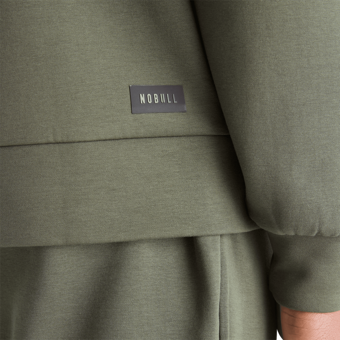 Men's Dark Army Allday Elements Crew NOBULL Angle