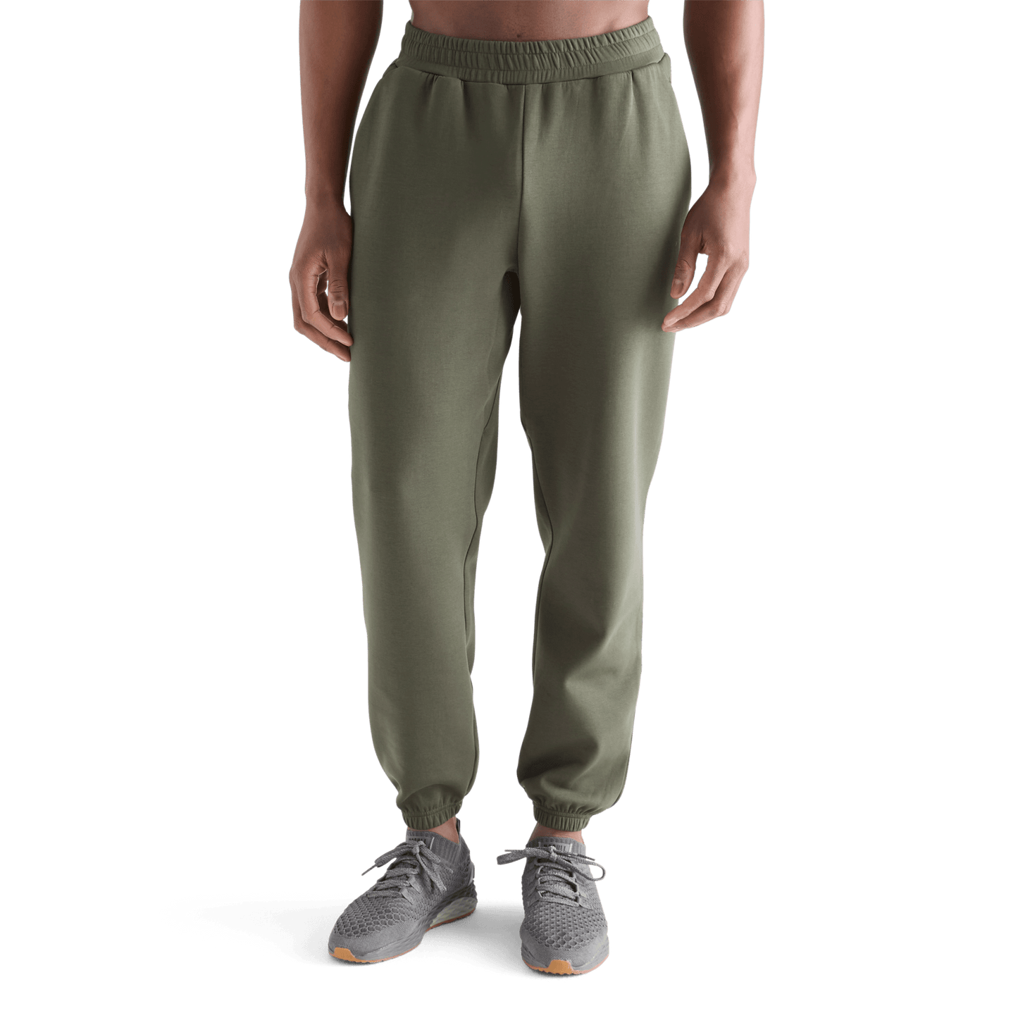 Men's Dark Army Allday Elements Sweatpant Front Angle