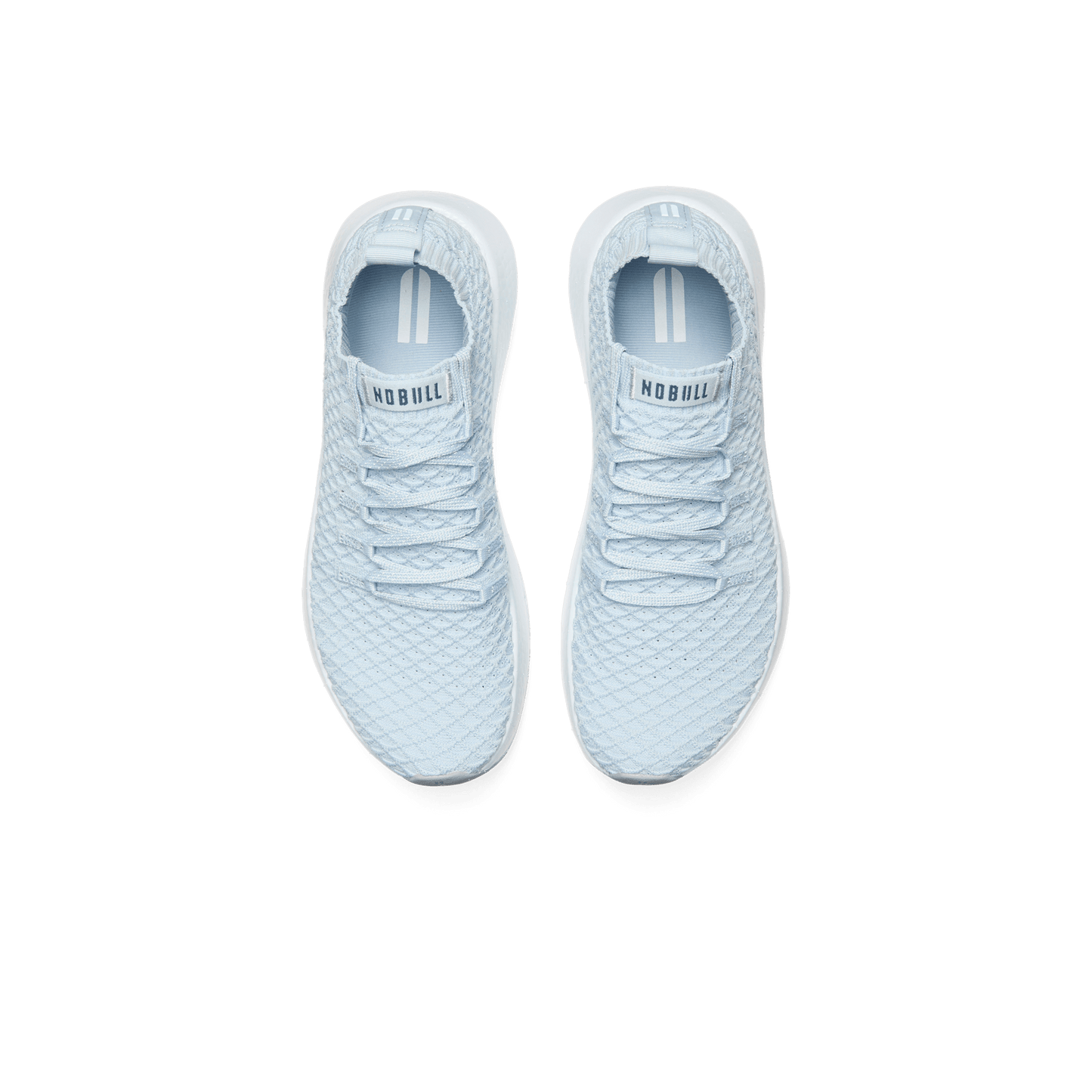 Blue Mist Drive Knit Shoe Above Angle.