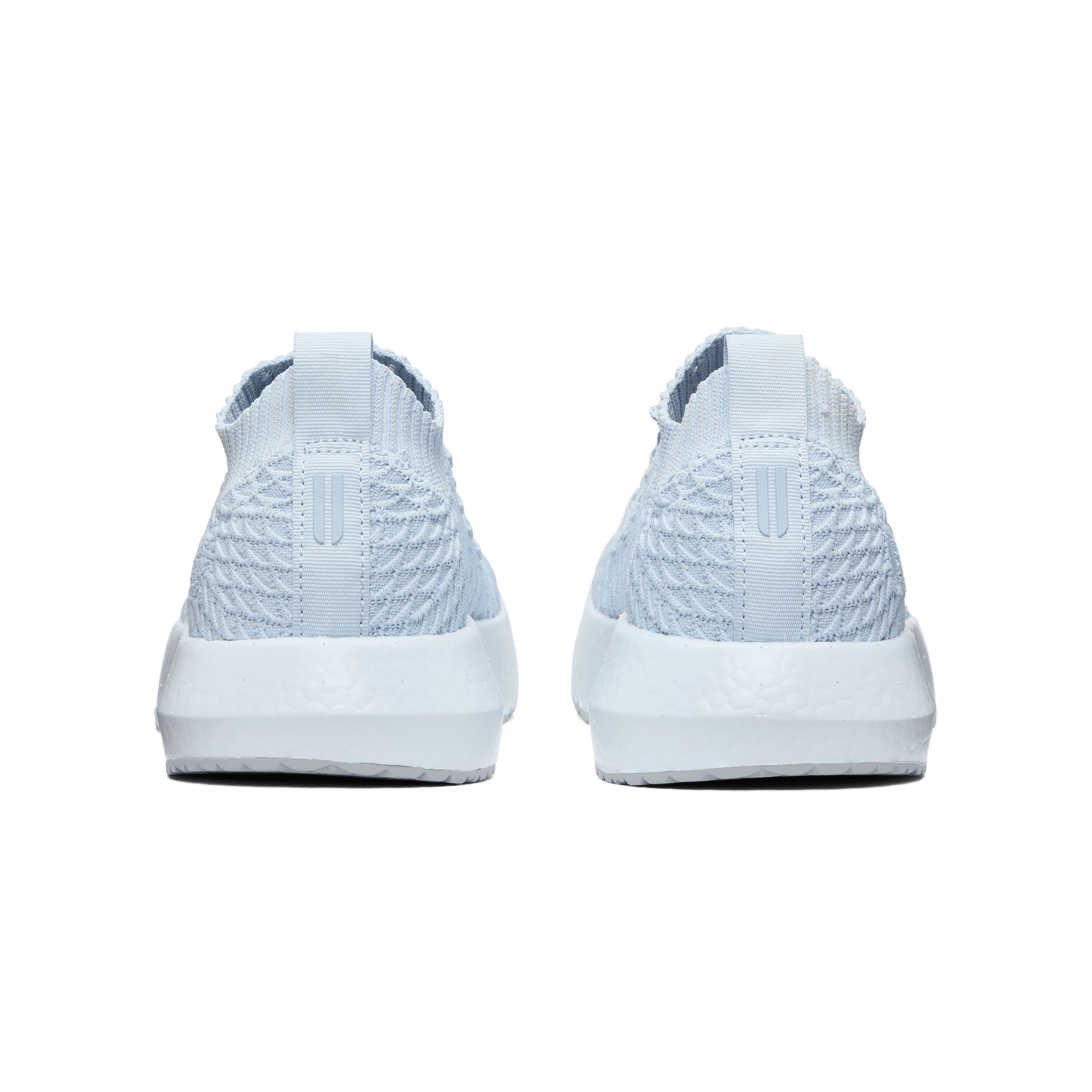Blue Mist Drive Knit Shoe Back Angle.
