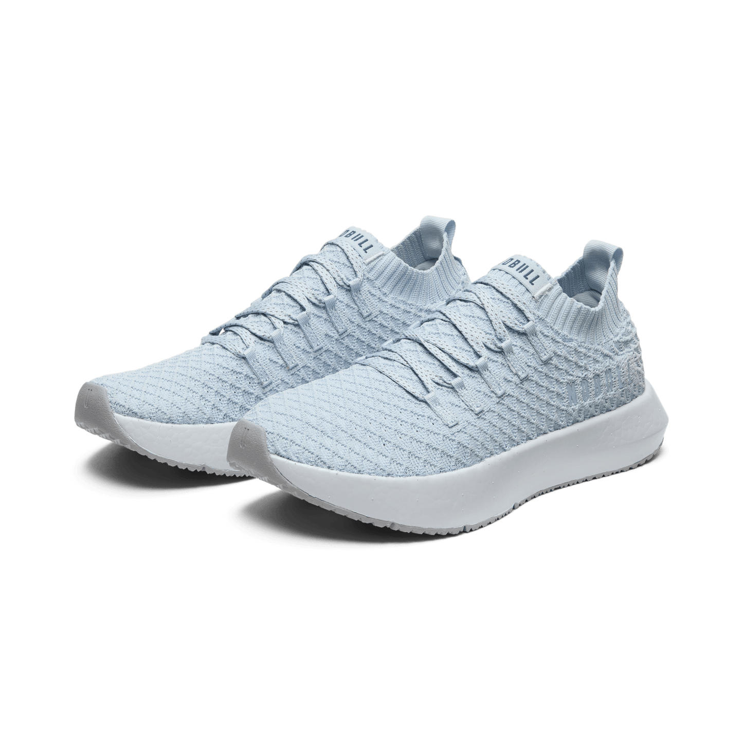 Blue Mist Drive Knit Shoe Front Angle.