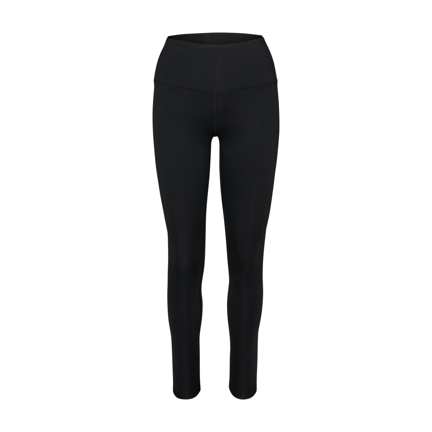 Women's Black Matte High-Rise Matte Tight 25" Silhouette Angle