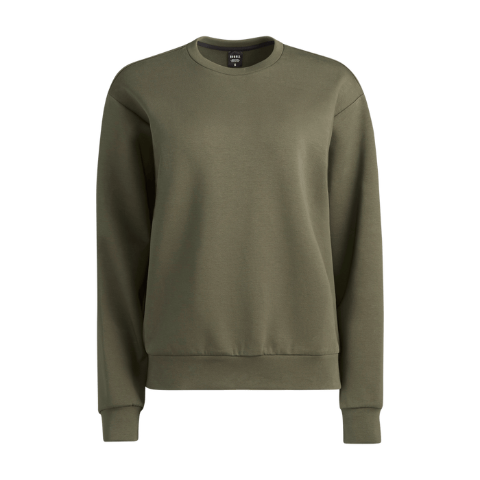 Women's Dark Army Allday Elements Crew Silhouette Angle