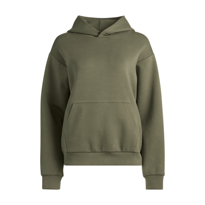 Women's Dark Army Allday Elements Hoodie Silhouette Angle