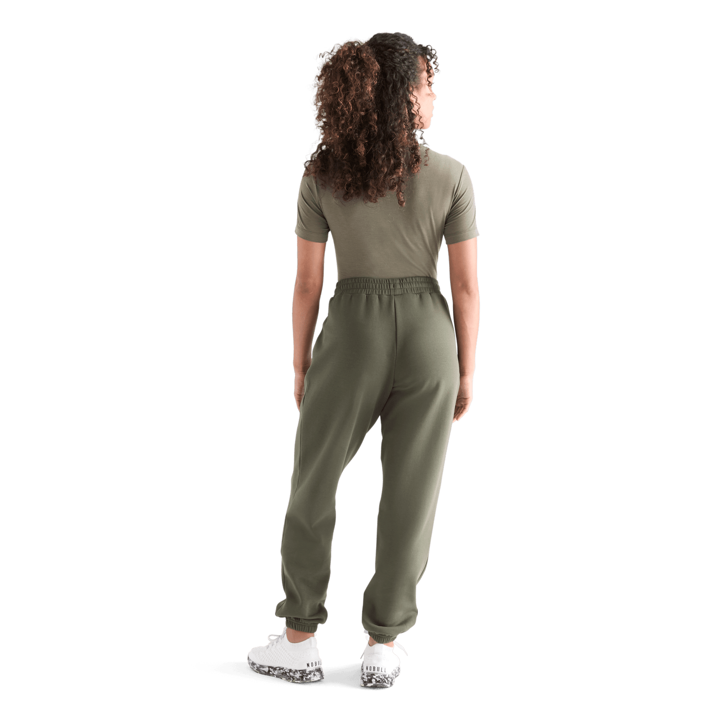 Women's Dark Army Allday Elements Sweatpant Back Full Body Angle