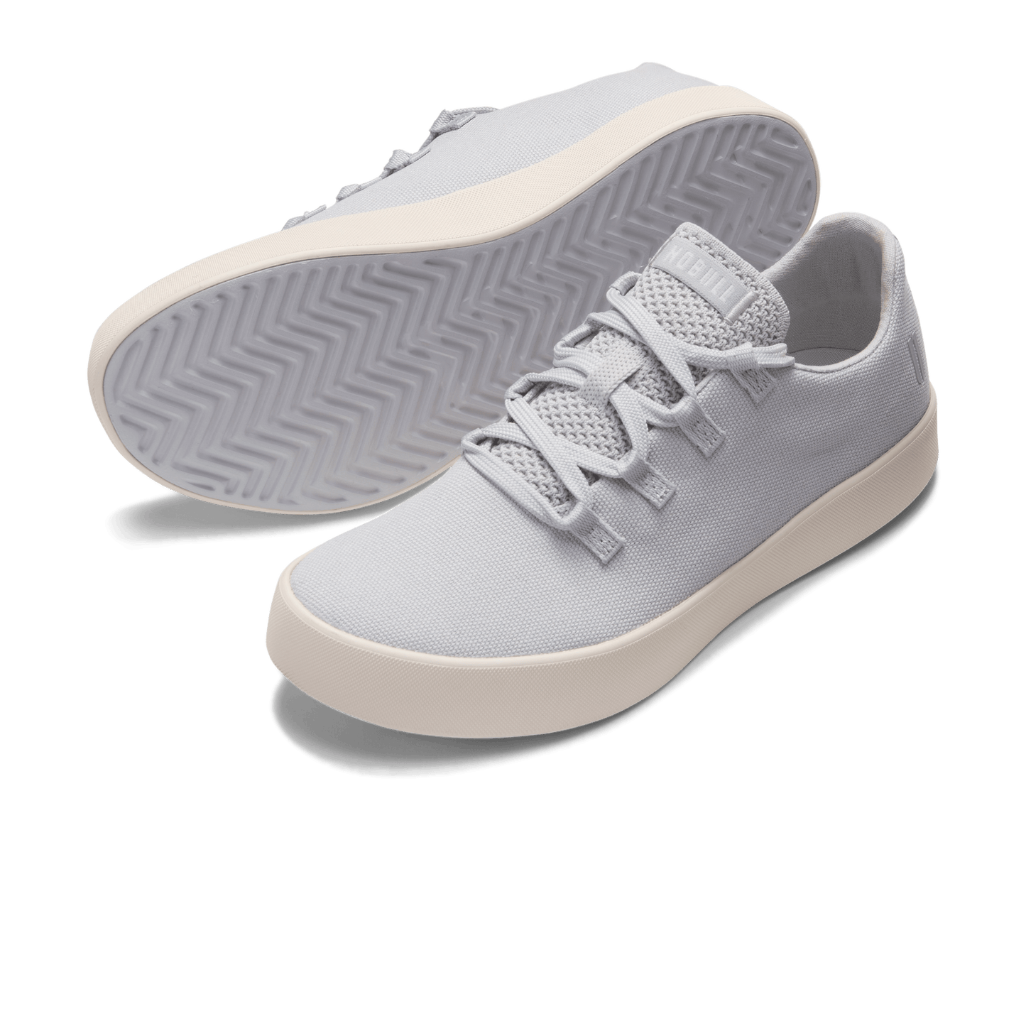 Light Grey Canvas Recs Shoes Angled