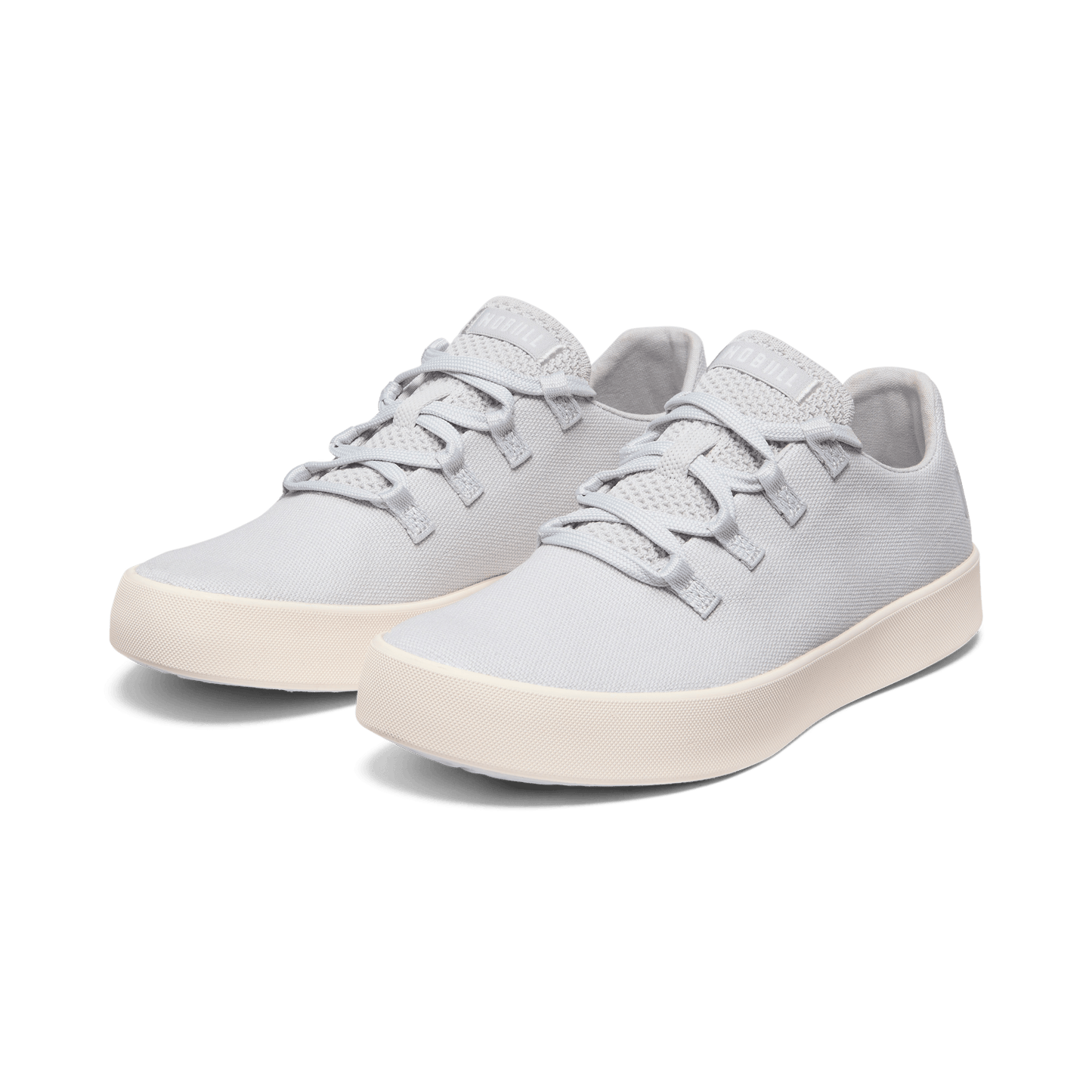Light Grey Canvas Recs Shoes Front Side Angle