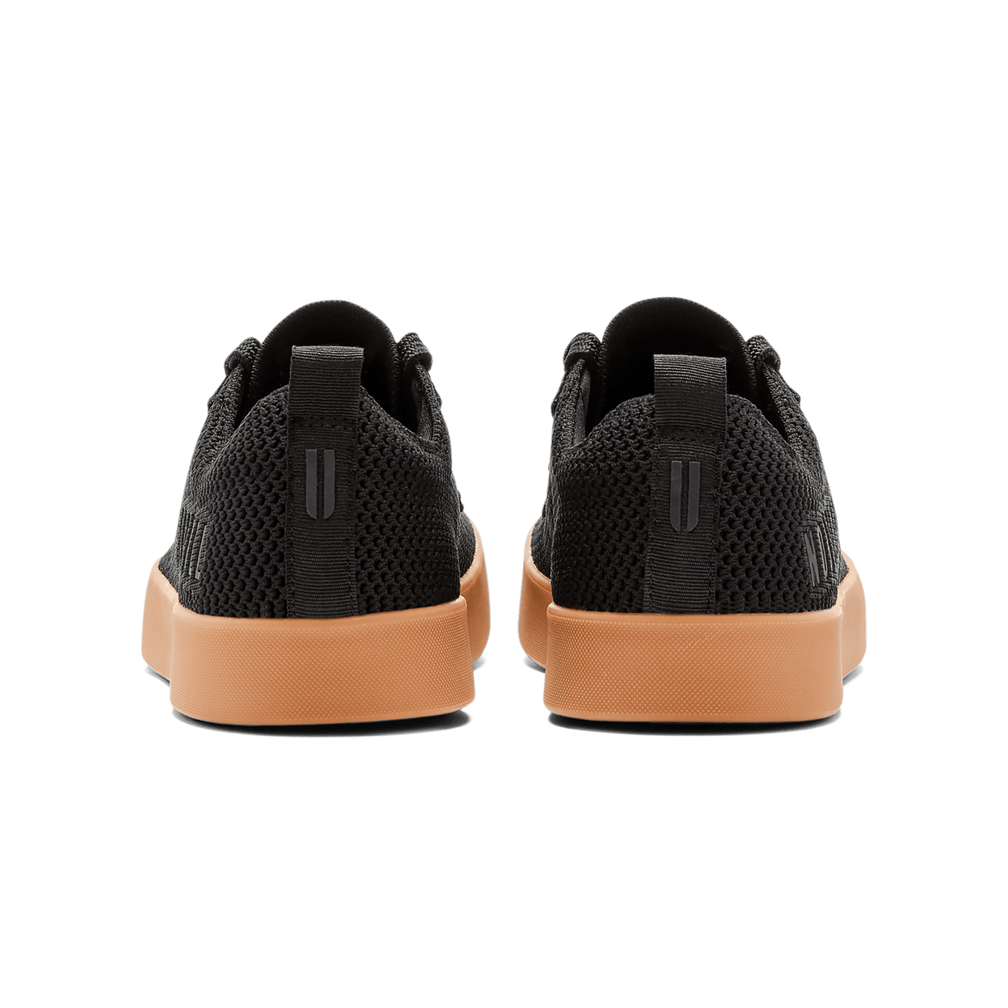 Men's Black Gum Recs Shoes Back Angle