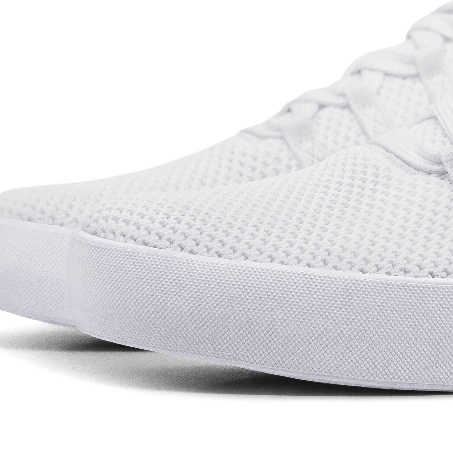 Men's White Recs Shoes Toe Box Angle