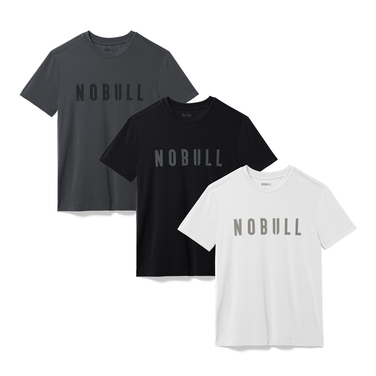Charcoal, Black and White NOBULL Tees