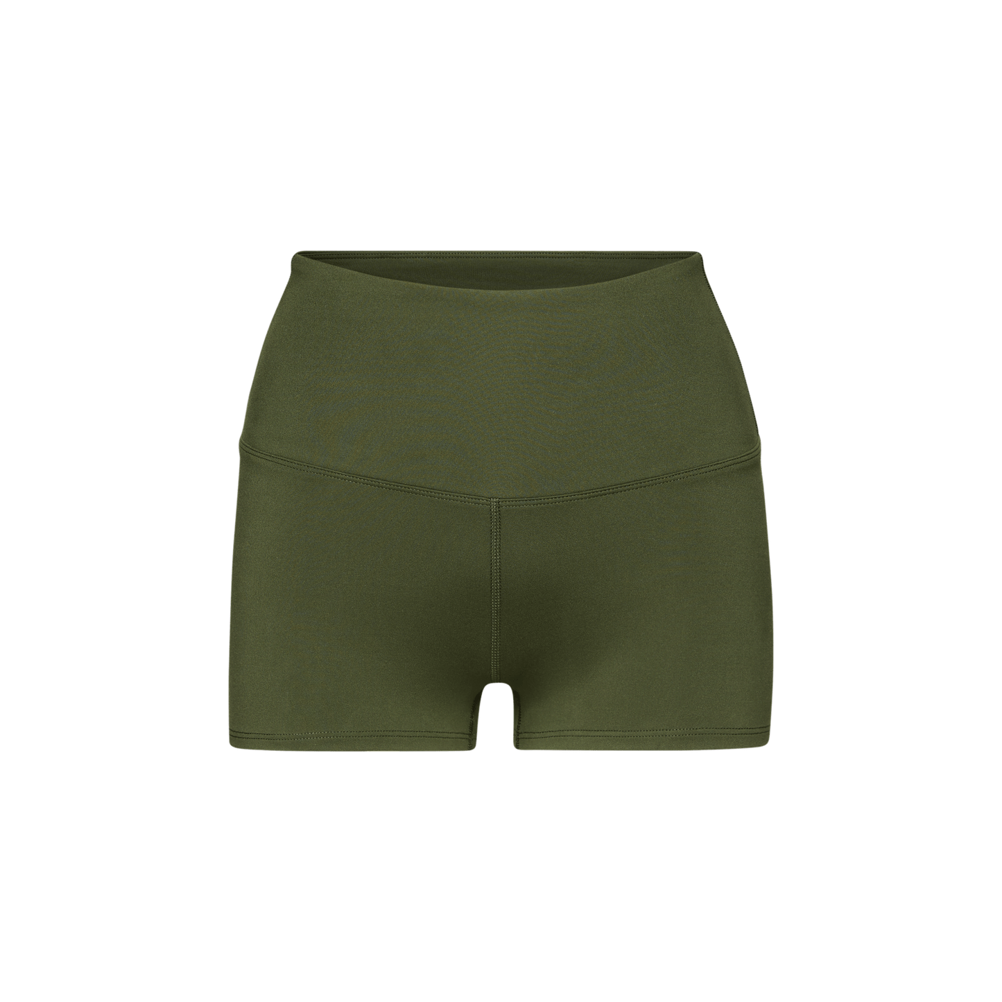 Women's Dark Army High-Rise Matte Short 2" Silhouette Angle