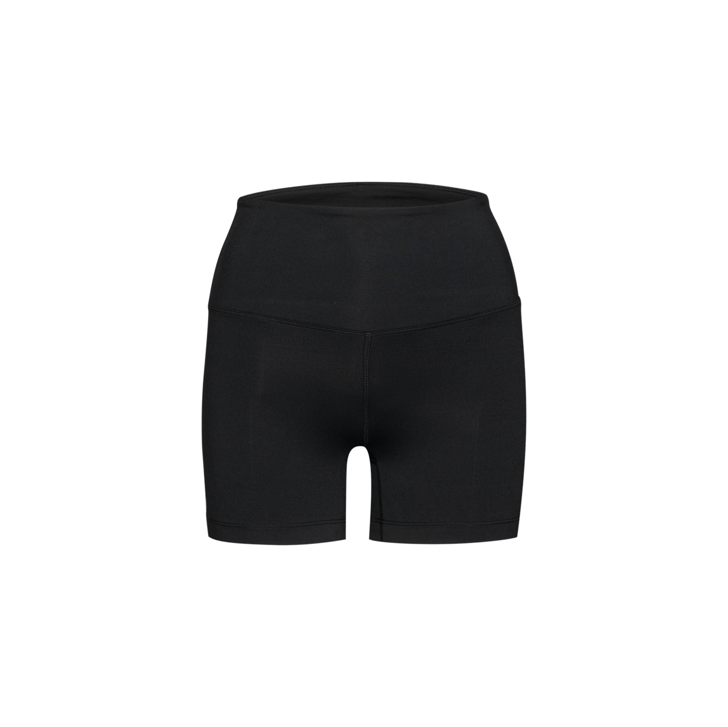 Women's Matte Black High Rise Short Silhouette Angle