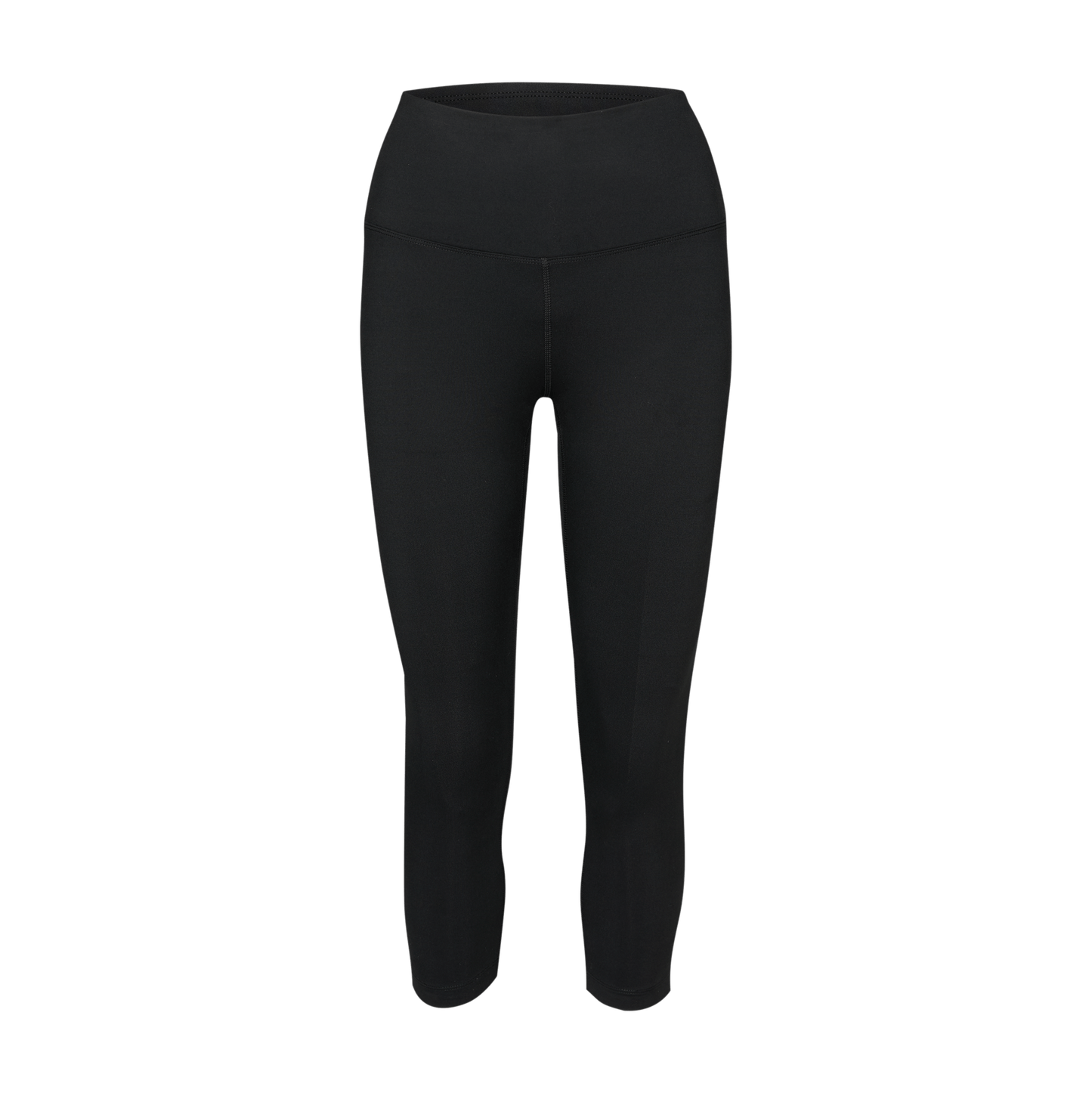 Women's Black High-Rise Matte Tight 21" Silhouette Angle