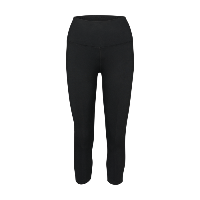Women's Black High-Rise Matte Tight 21" Silhouette Angle