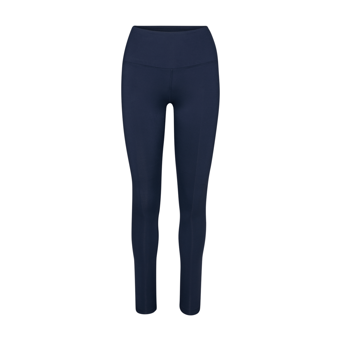 Women's Night Navy High-Rise Matte Tight 28" Silhouette Angle