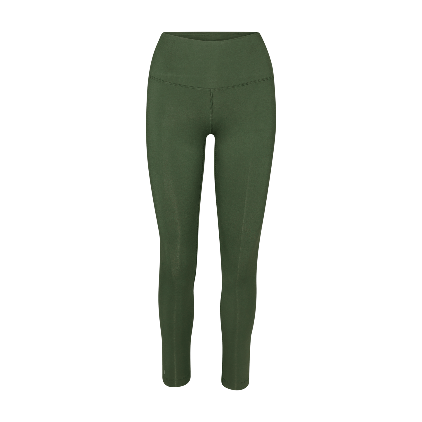 Women's Dark Army High-Rise Matte Tight 28" Silhouette Angle