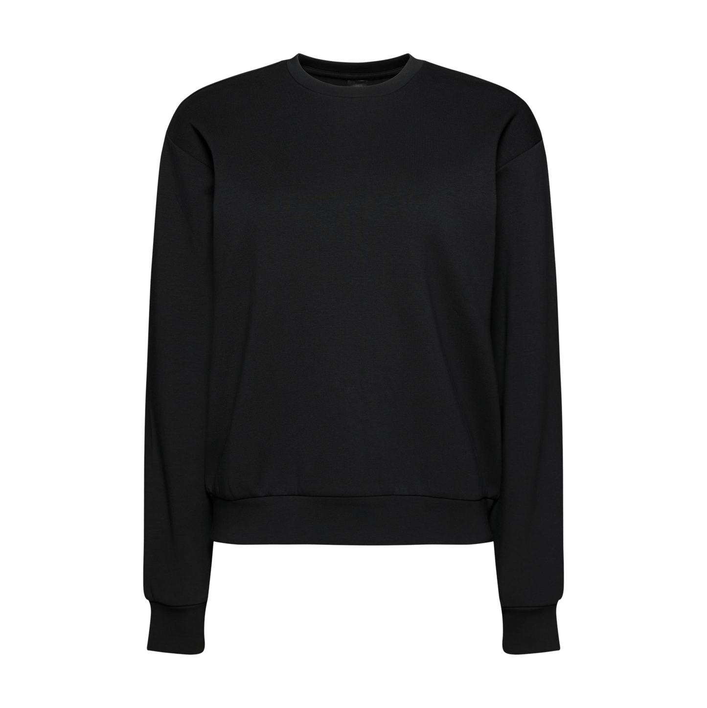 Women's Black Allday Elements Crew Silhouette Angle
