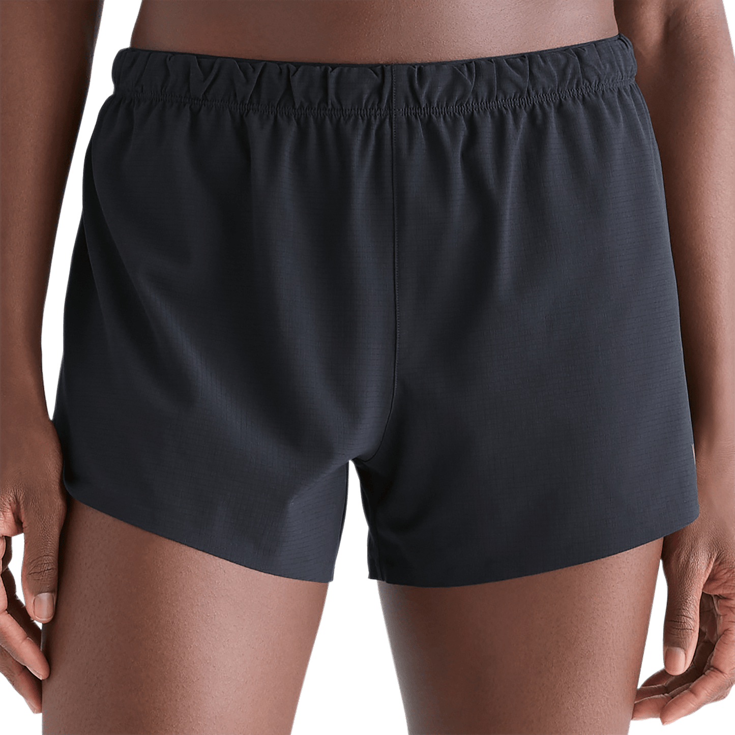 Women's Black Hybrid Short 3" Front Angle