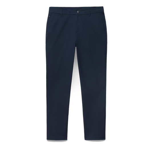 Navy Public Rec Dealmaker Chino+ Pants Flat Lay Angle.