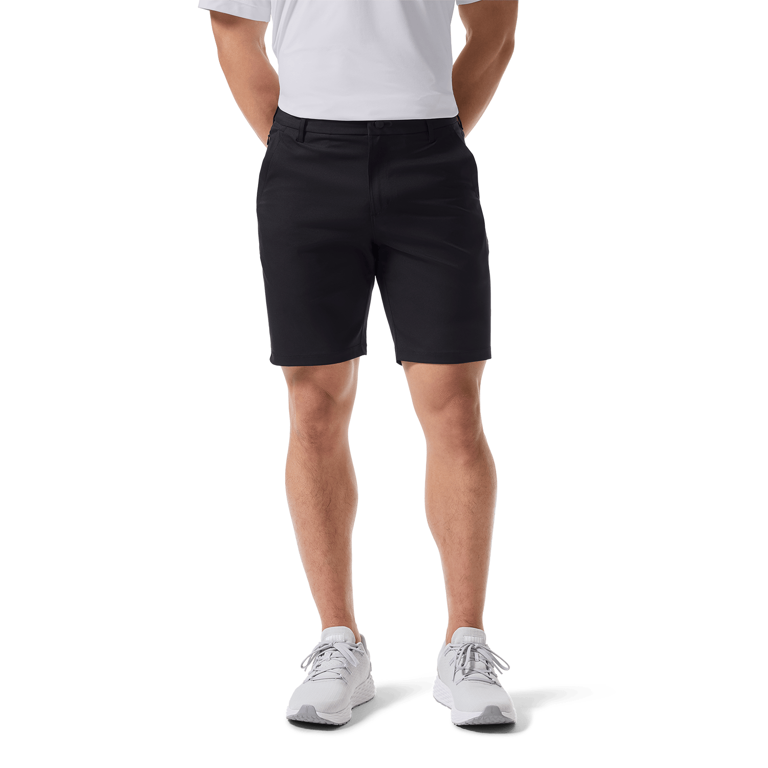 Men's Black Dealmaker Chino+ Short | NOBULL X Public Rec