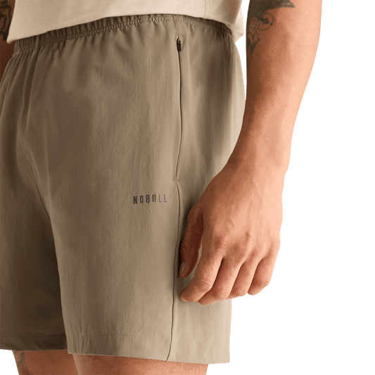 Men's NOBULL Fallen Rock Rep Short 6" Detail Angle.