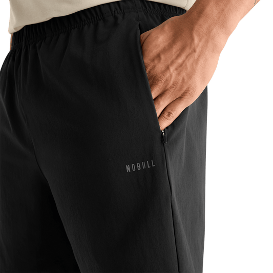 Men's Black NOBULL Rep Short 6" Unlined Short Pocket Detail Angle.