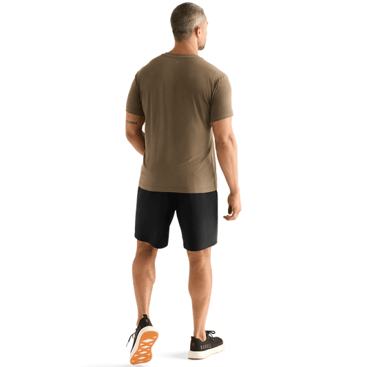 Men's Black NOBULL Rep Short 6" Back Full Body Angle.